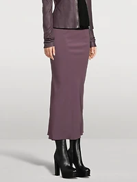 Bias-Cut Midi Skirt