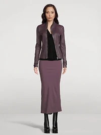 Bias-Cut Midi Skirt