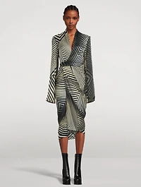 Wrap Dress Rev Print