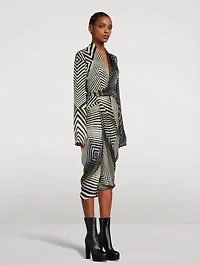 Wrap Dress Rev Print