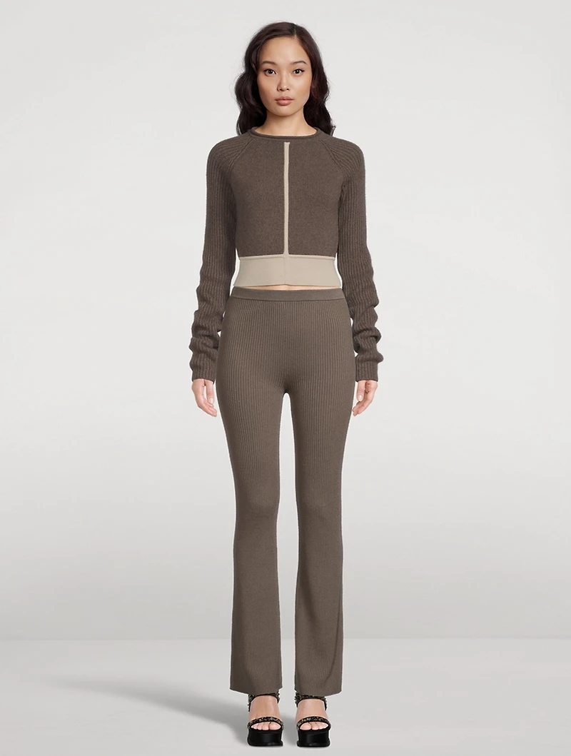 Efdu Rib-Knit Pants