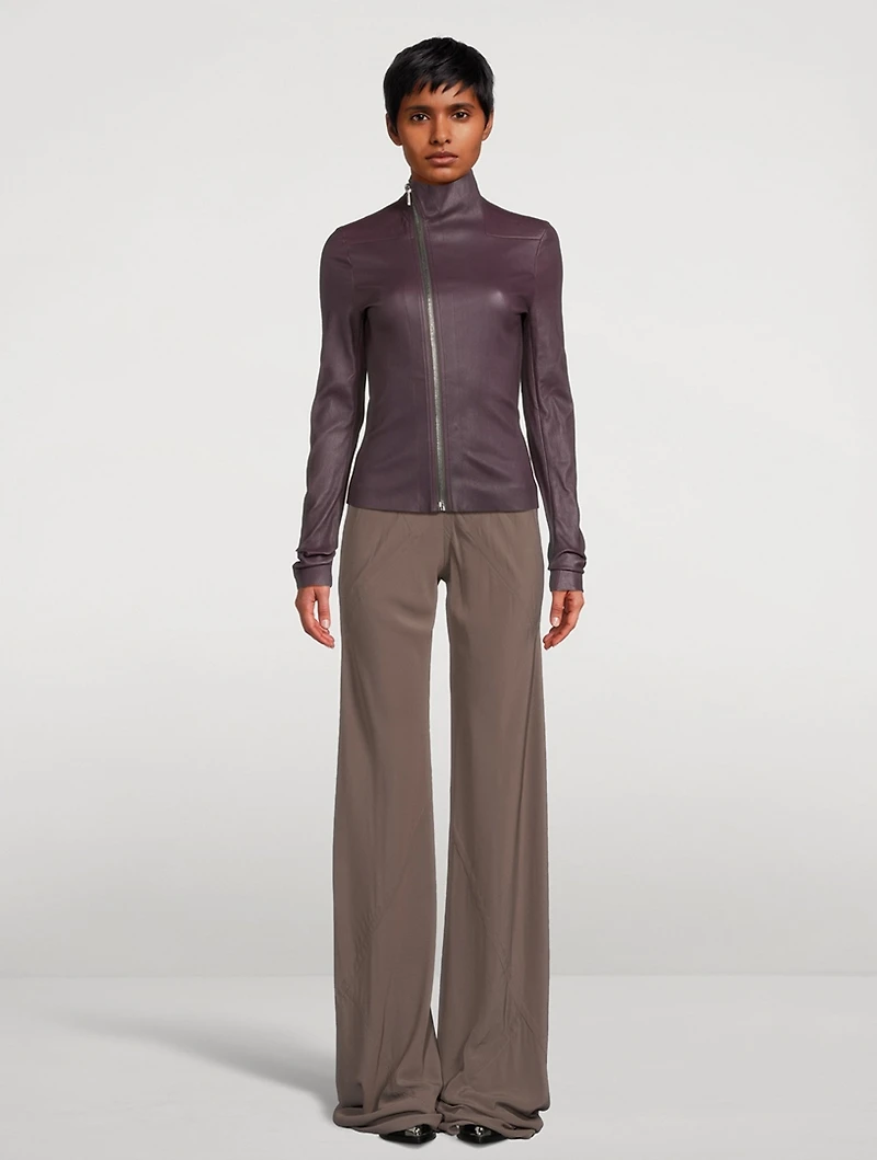 Gary Leather Knit Jacket