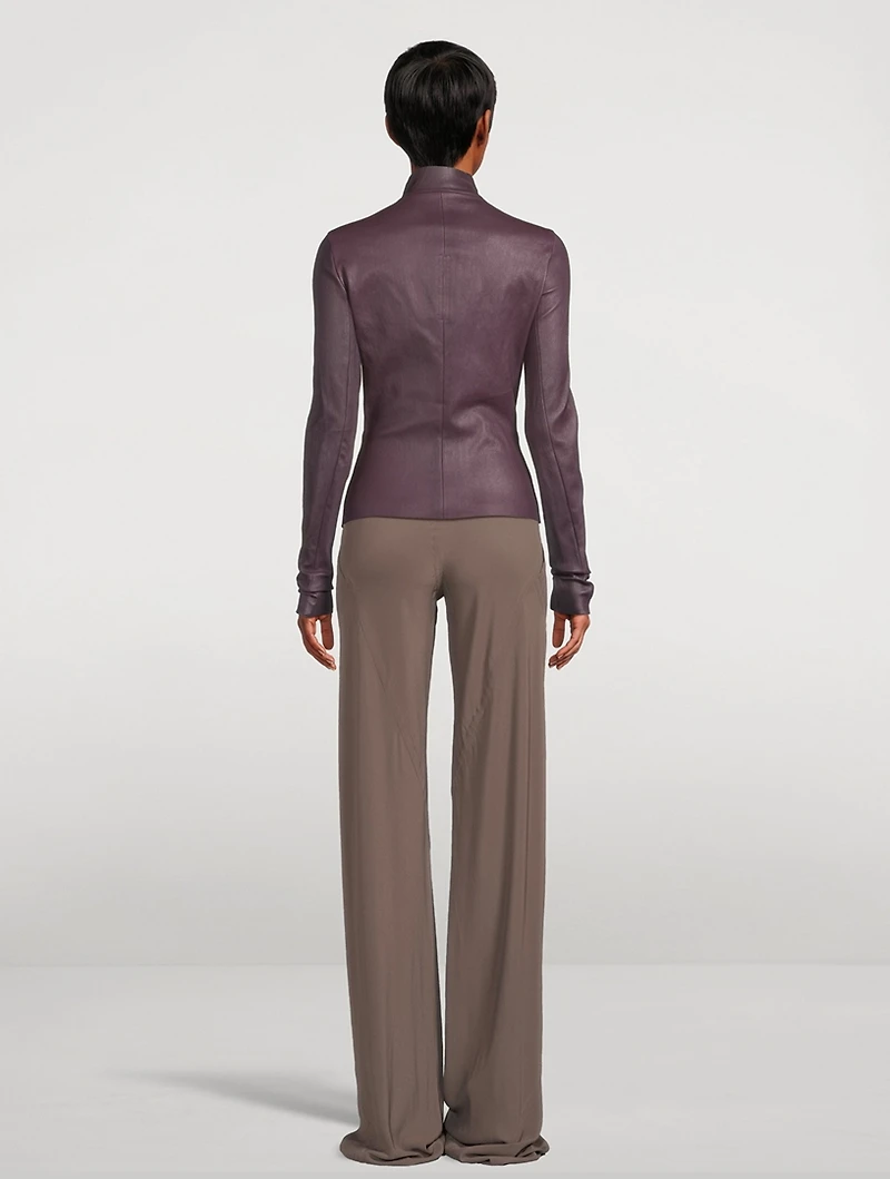 Gary Leather Knit Jacket