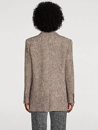 Oversized Herringbone Blazer
