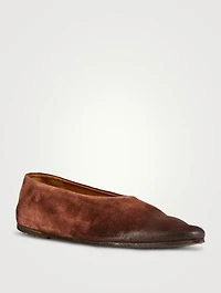 Coltellaccio Suede Ballerina Flats