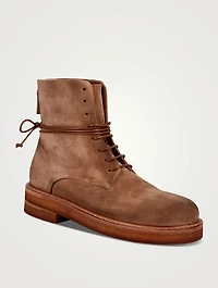 Parrucca Suede Combat Boots