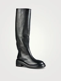Fondello Leather Riding Boots