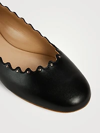 Lauren Studded Leather Ballet Flats