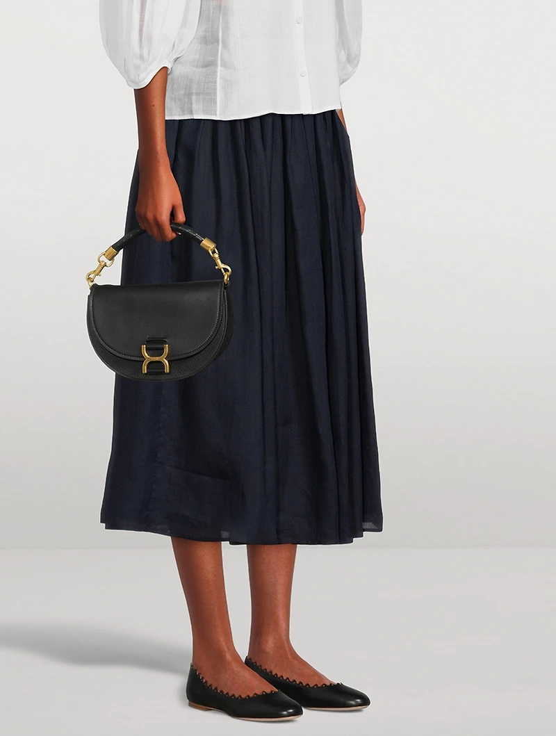 Lauren Studded Leather Ballet Flats