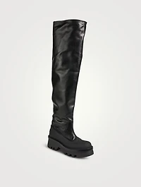 Raina Over-The-Knee Lug-Sole Rain Boots