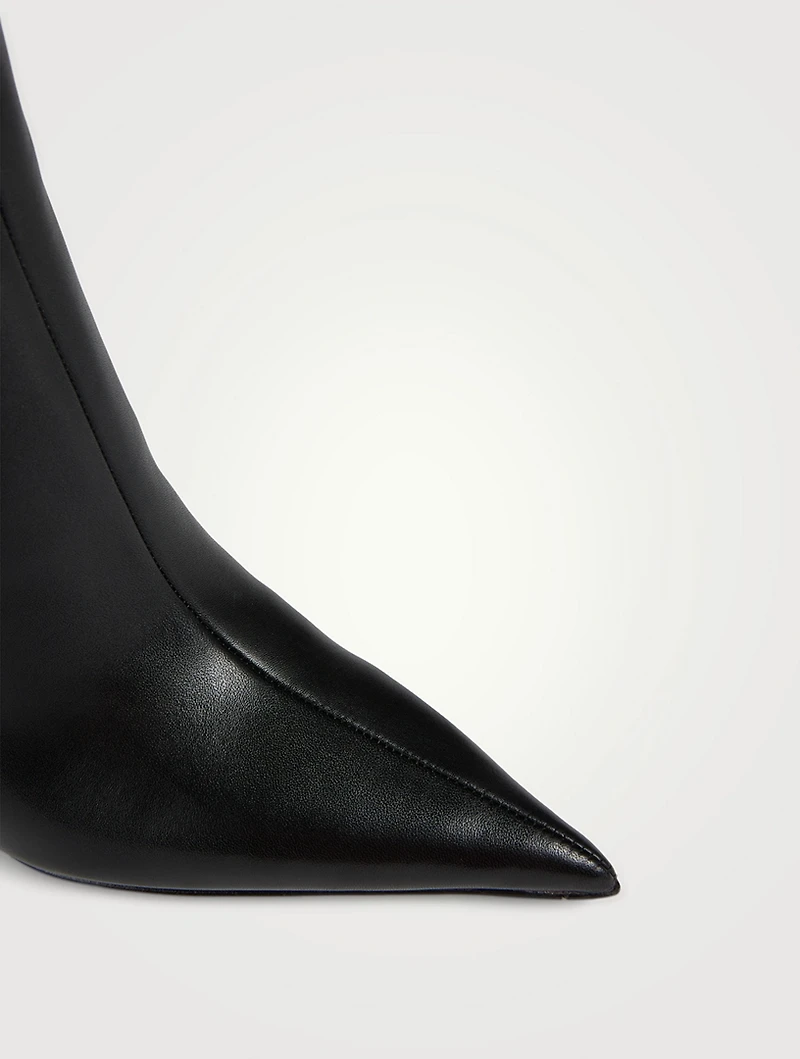 Delphine Embossed Leather Knee-High Boots