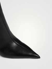 Delphine Embossed Leather Knee-High Boots