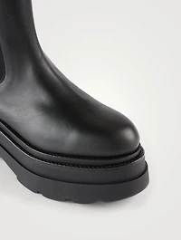 Carter Leather Knee-High Platform Boots