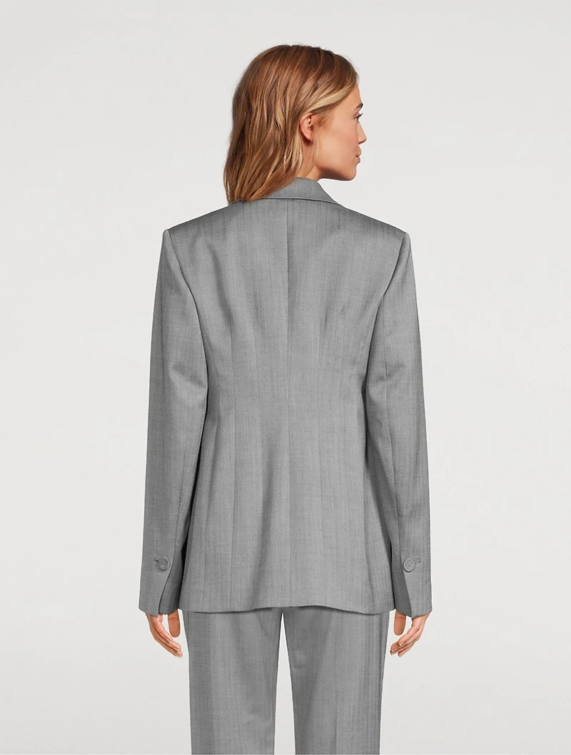 Wool Double-Breasted Blazer