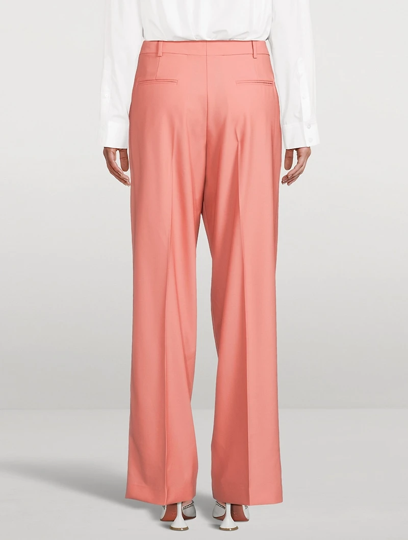 Wool Wide-Leg Pants