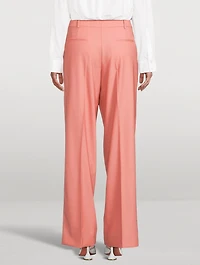 Wool Wide-Leg Pants