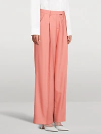 Wool Wide-Leg Pants