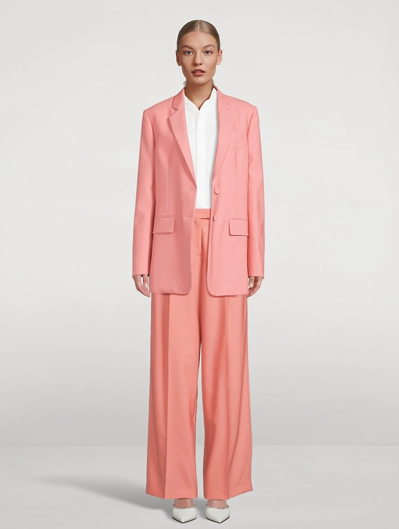 Wool Wide-Leg Pants