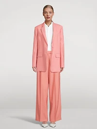 Wool Wide-Leg Pants