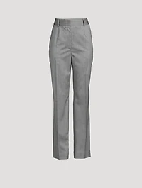 Wool Straight-Leg Pants