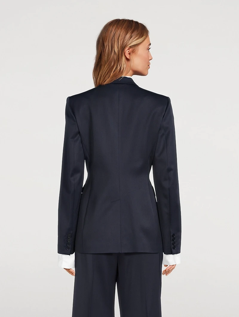 Wool Seamed Waist Jacket