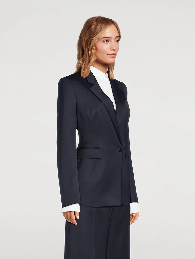 Wool Seamed Waist Jacket