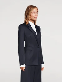 Wool Seamed Waist Jacket