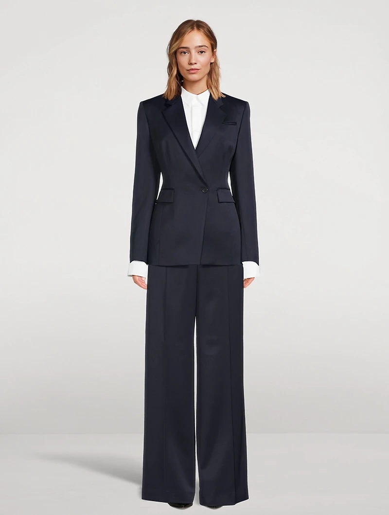 Wool Seamed Waist Jacket