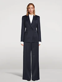 Wool Seamed Waist Jacket