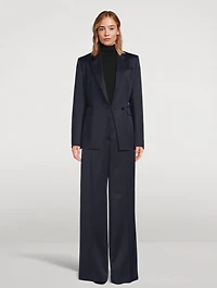 Wool Wide-Leg Suit Pants