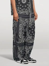 Cotton Pants Bandana Print
