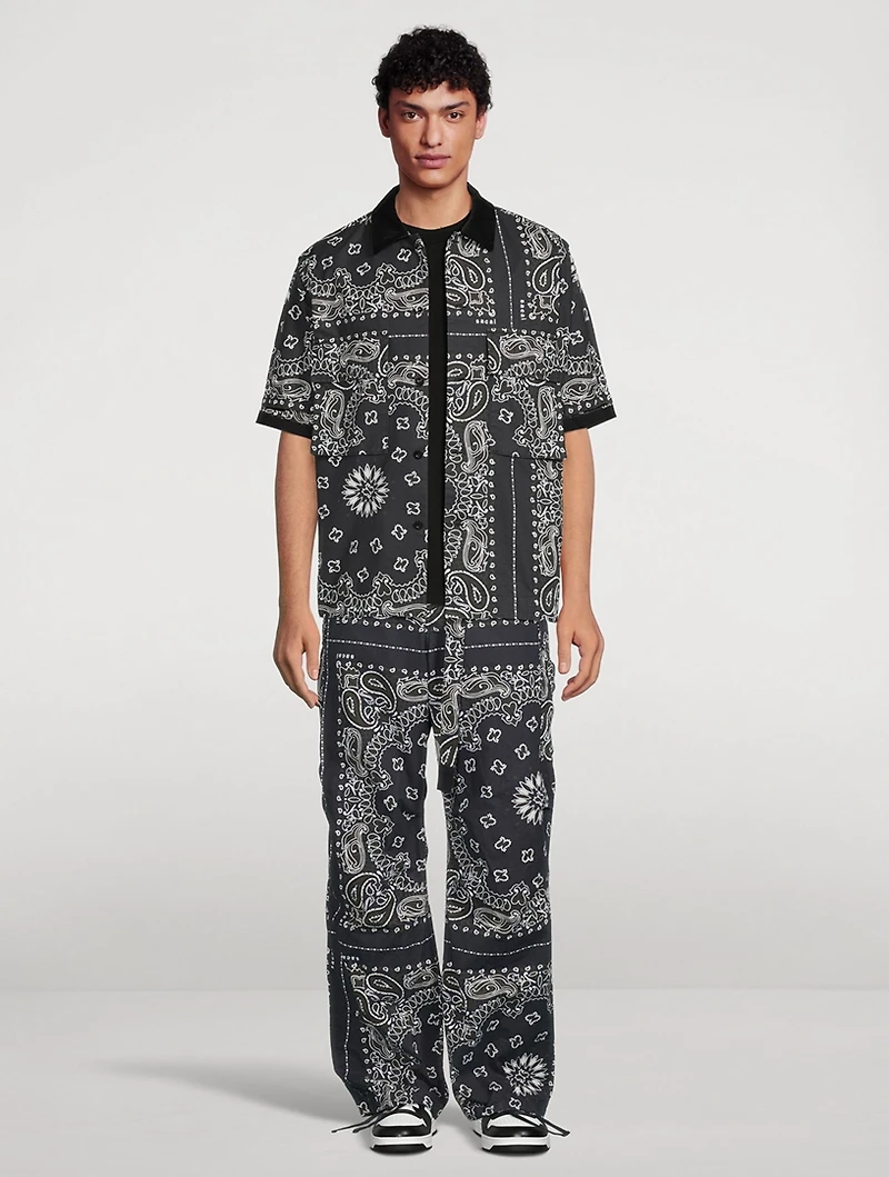 Cotton Pants Bandana Print