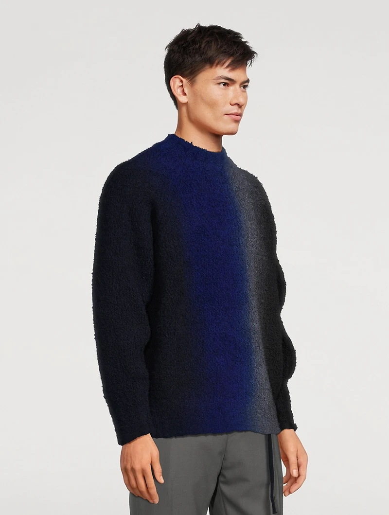 Wool-Blend Tie Dye Knit Sweater
