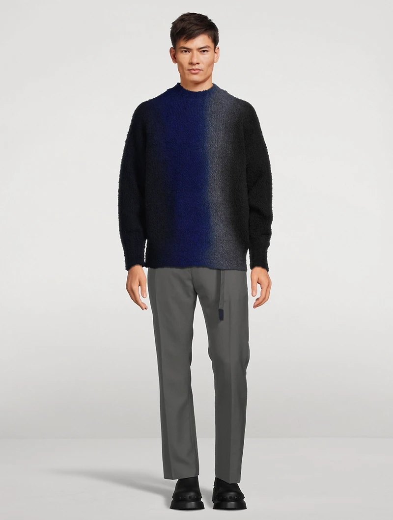 Wool-Blend Tie Dye Knit Sweater