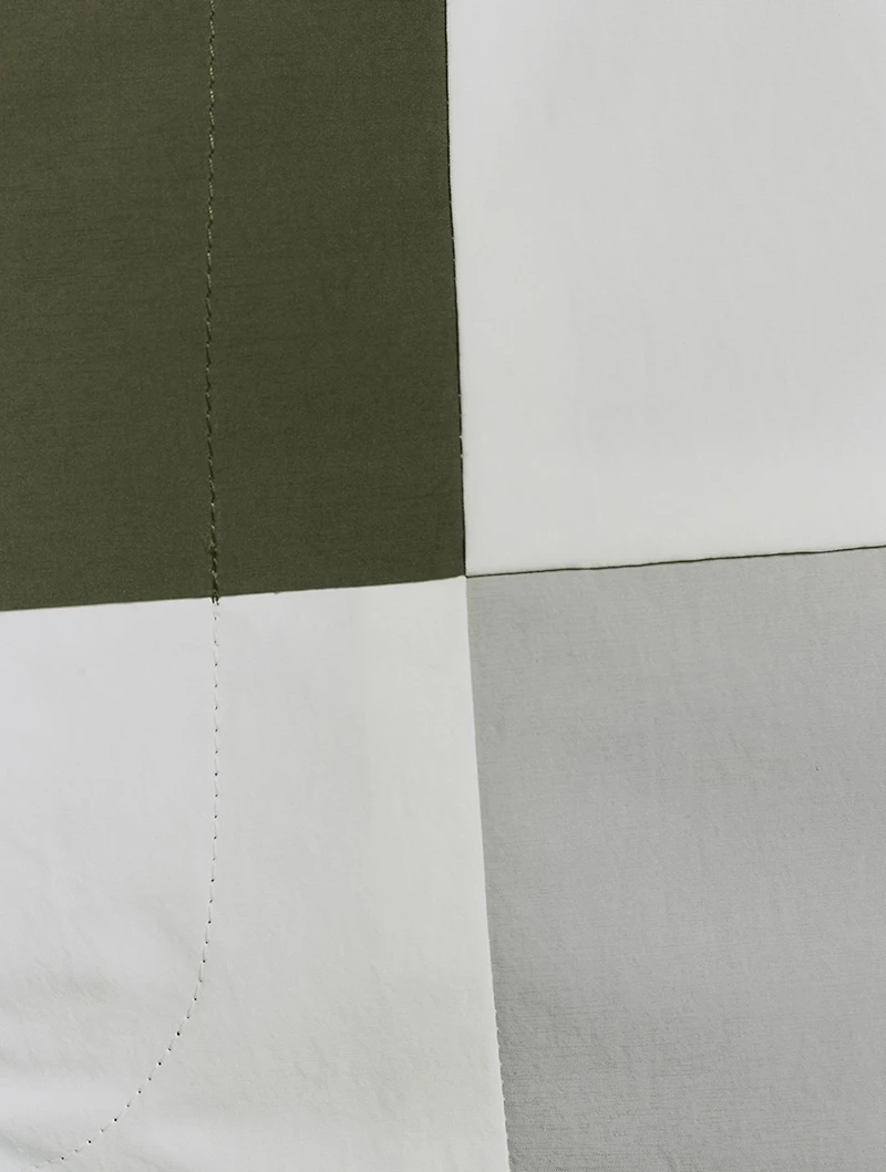 Patchwork Belted Pants