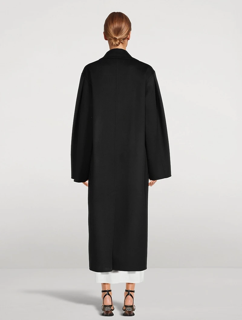 Wool And Cashmere Single-Breasted Coat