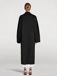 Wool And Cashmere Single-Breasted Coat