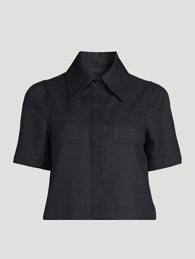 Reproportioned Wool And Cotton Shirt