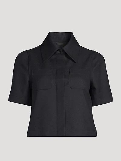 Reproportioned Wool And Cotton Shirt