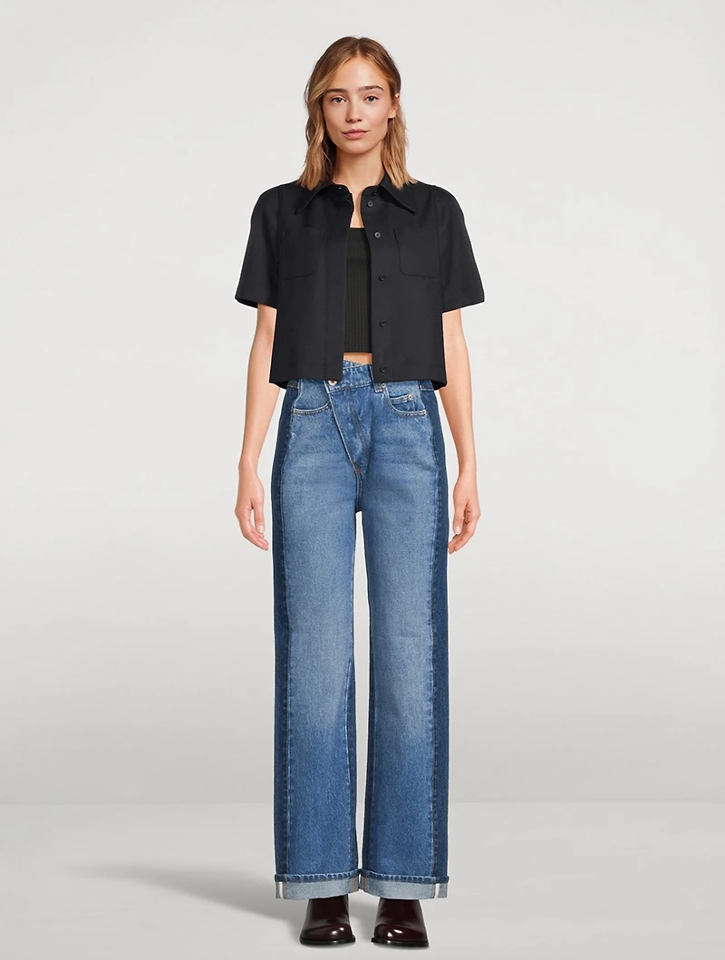 Reproportioned Wool And Cotton Shirt