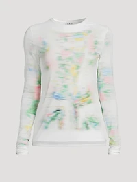 Mesh Top Blurred Print