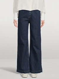 High-Waisted Wide-Leg Jeans