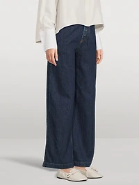 High-Waisted Wide-Leg Jeans
