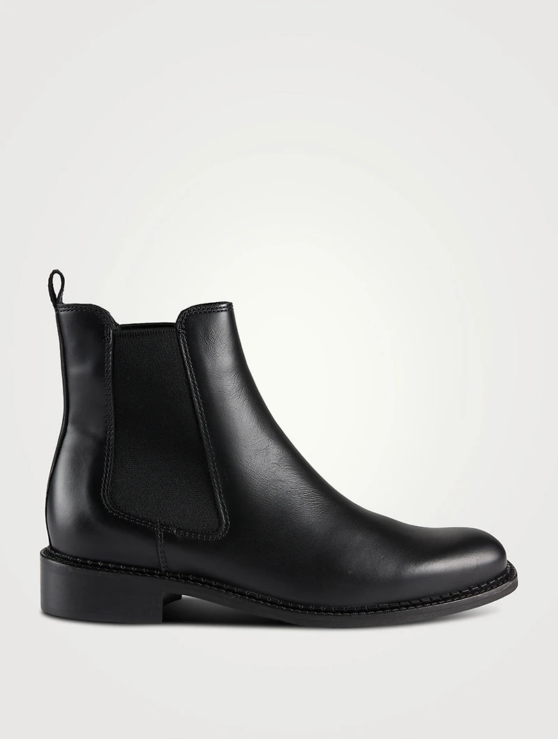 Sabrina Leather Chelsea Boots