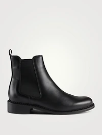 Sabrina Leather Chelsea Boots