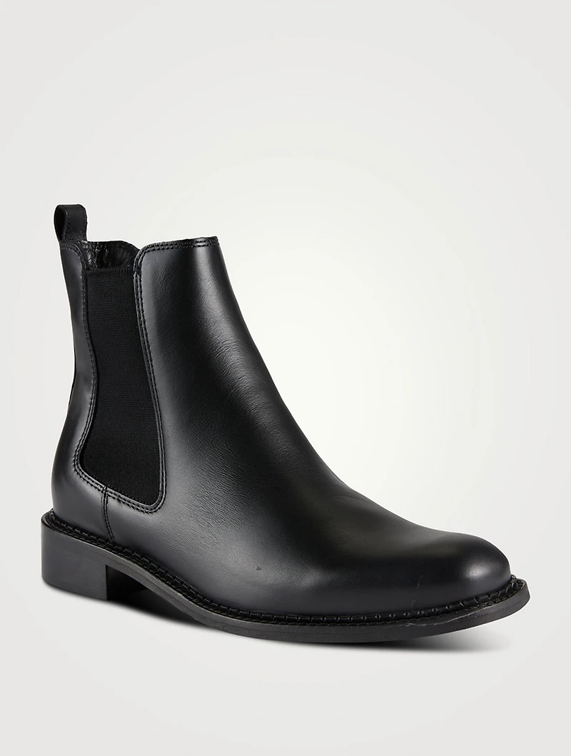 Sabrina Leather Chelsea Boots