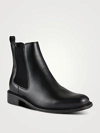 Sabrina Leather Chelsea Boots
