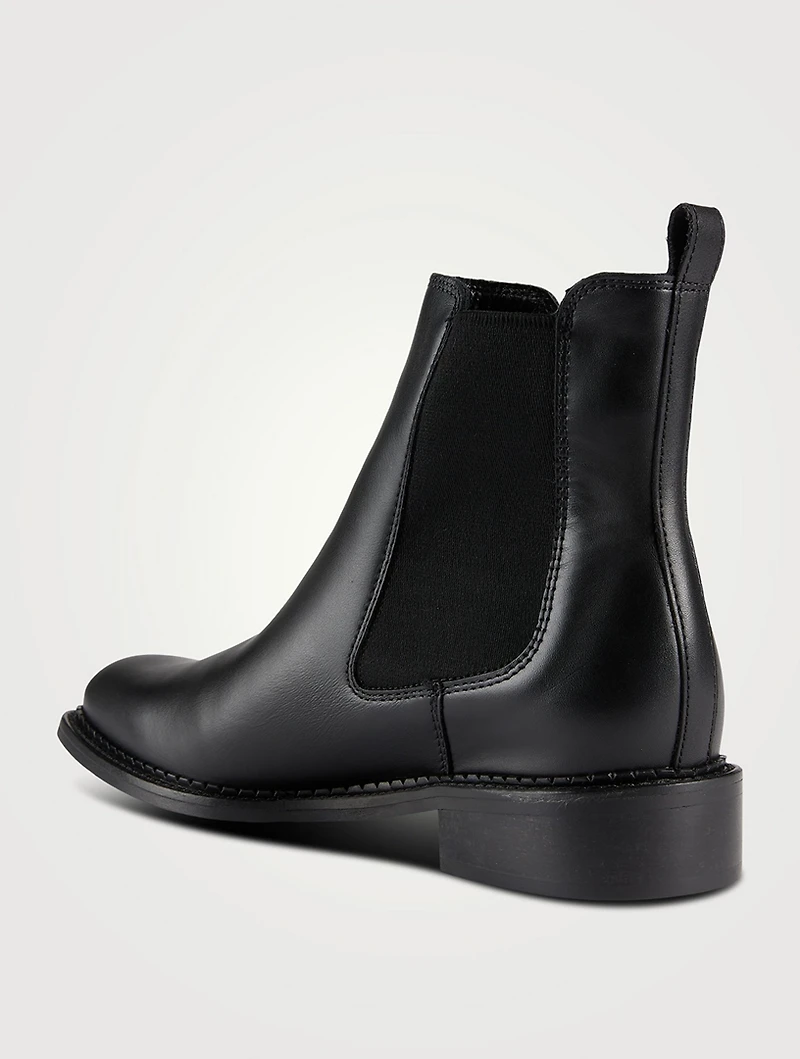 Sabrina Leather Chelsea Boots