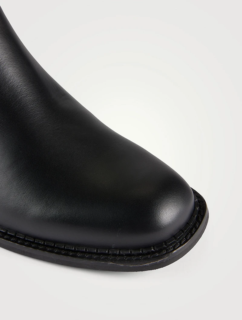 Sabrina Leather Chelsea Boots