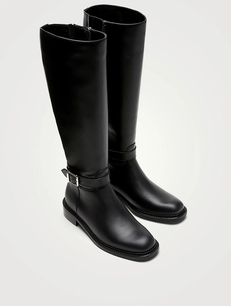 Stevie Leather Knee-High Boots